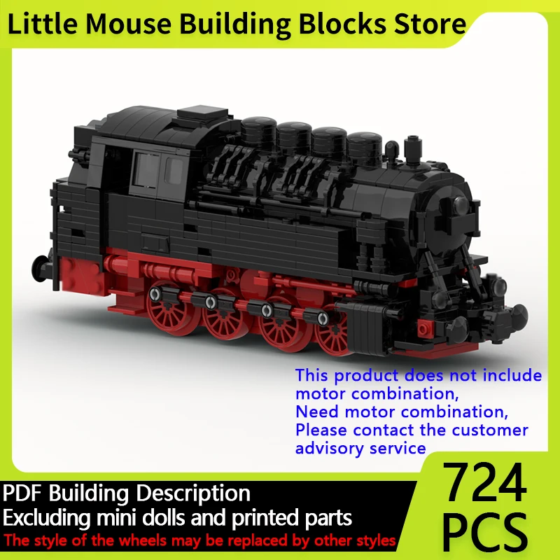 

City Car Model MOC Building Bricks Baureihe 81 Steam Locomotive Modular Technology Gifts Holiday Assemble Children Toys Suit