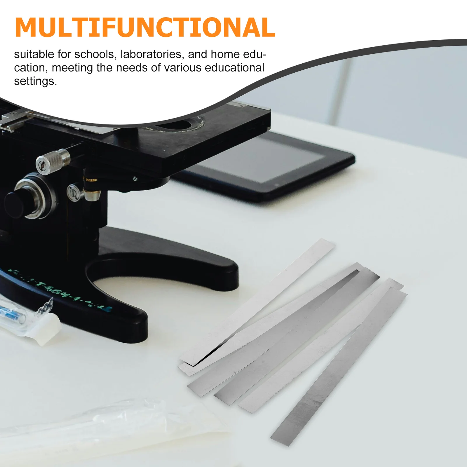 6Pcs Spring Plate Copper Strips Science Experiment Tool Physics Elastic Vibration Teaching Instrument Engineering School Lab Use