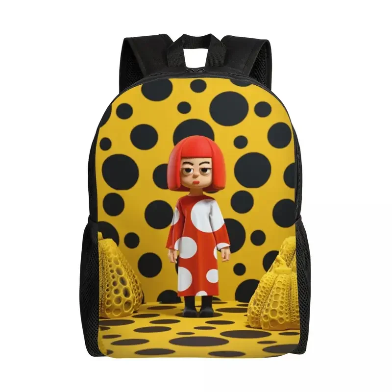 

Yayoi Kusama Polka Backpack for Men Women College School Students Bookbag Fits 15 Inch Laptop Pumpkin Bags