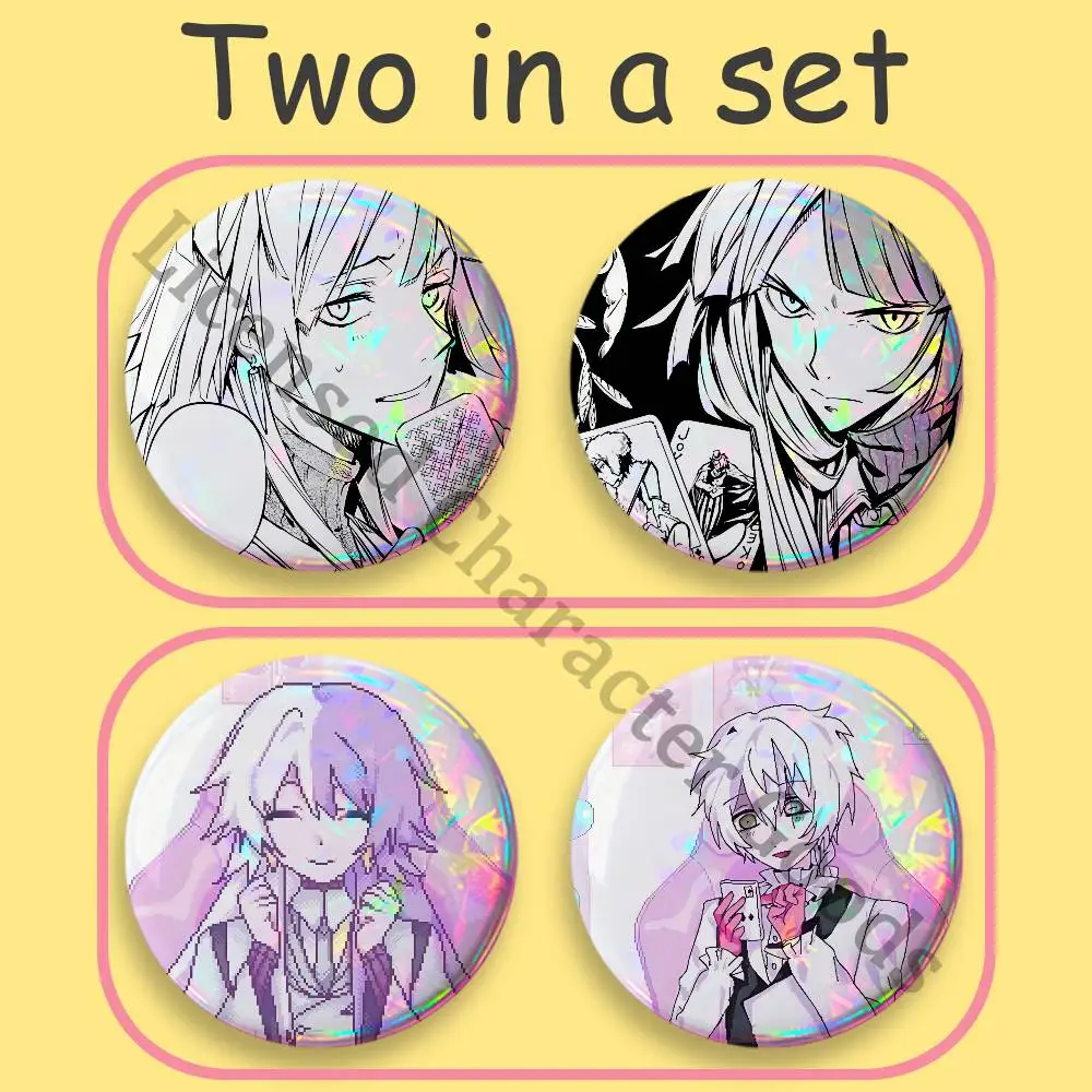 Sigma bsd 2-piece set Badges Anime Merchandise Cosplay Nijigen Otaku Culture Large 75 58 44 32 25 mm Mini