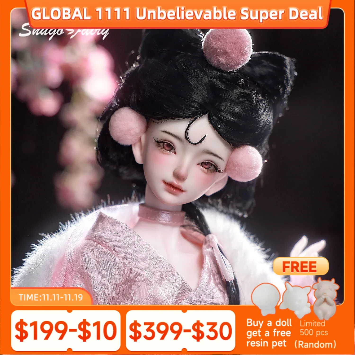 

Shugafairy Xana Bjd Doll 1/4 Pretty Female Chinoiserie, полный комплект игрушек, мифологический стиль, смоляные шарнирные куклы