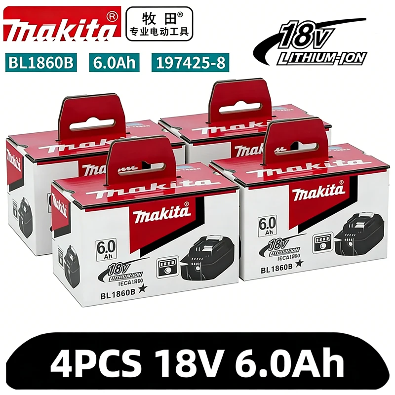 

2026 6Ah 100% Genuine 18V Makita 6Ah Makita Battery BL1840 BL1830B BL1850B BL1850 BL1860 BL1815 Replacement Lithium Battery