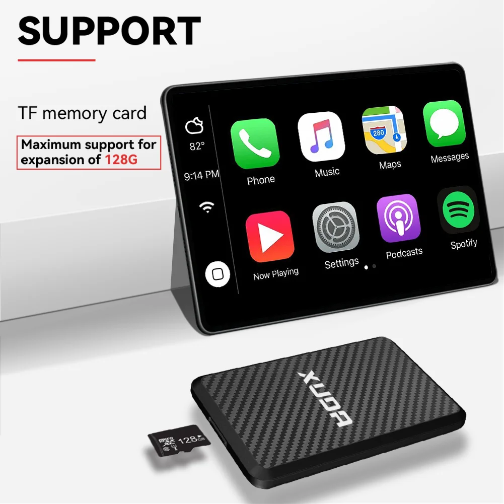 XUDA Mini Ai Box 4 Core 2+16GB Android 14.0 Support Netflix YouTube Wireless Carply Suitable for 99% of cars with wired Carplay