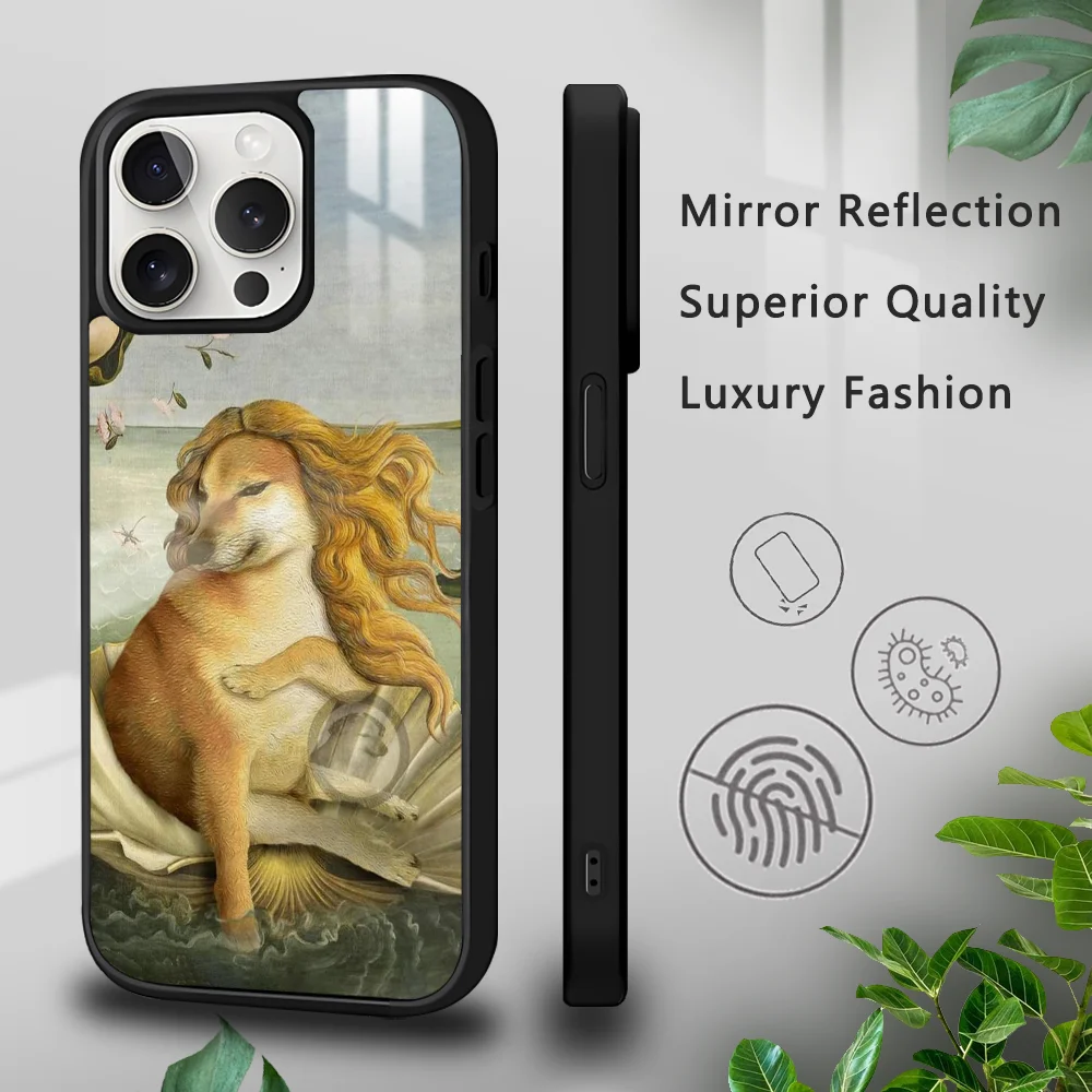 Cheems Funny Dog Phone Case For iPhone 16 15 14 13 12 11 Pro Xs Max Mini Plus Celulares Hard Funda