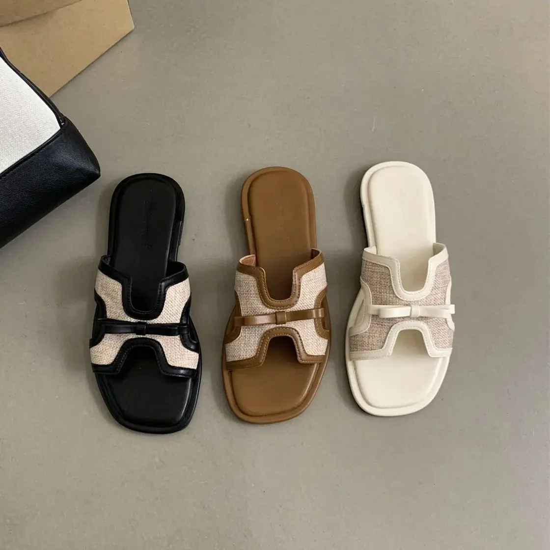 

Mule For Women Flip Flops Summer Outwear Versatile Tourist Sandals Leisure Vacation Beach Shoes Ladies Flats Slippers H Slides