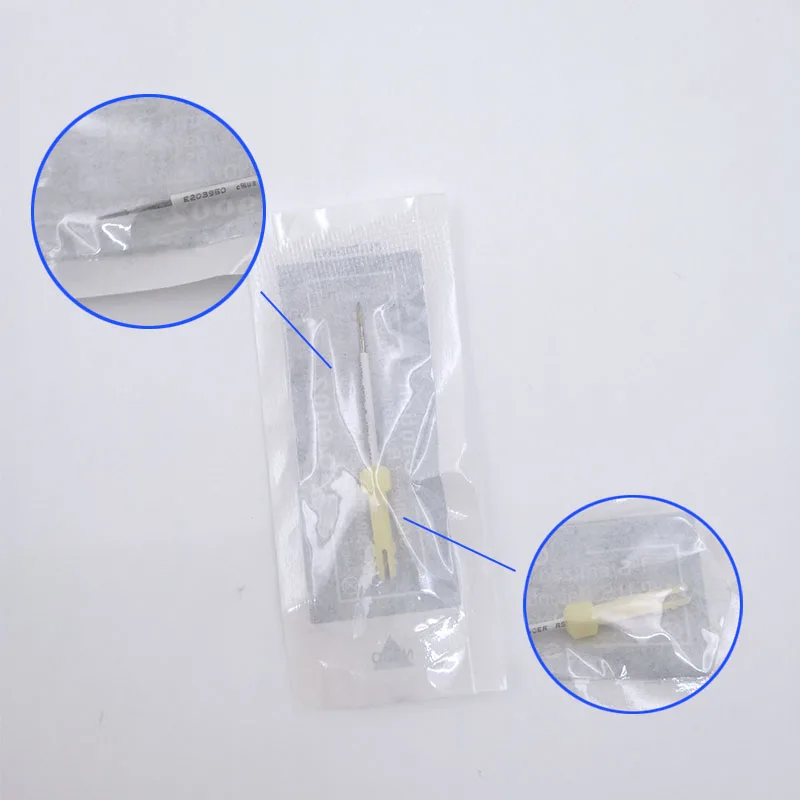50pcs Dermograph 1R Original USA Mosaic Tattoo Machine Pen Needle Agulhas 1 Prong For Permanent Makeup Eyebrow & Lip