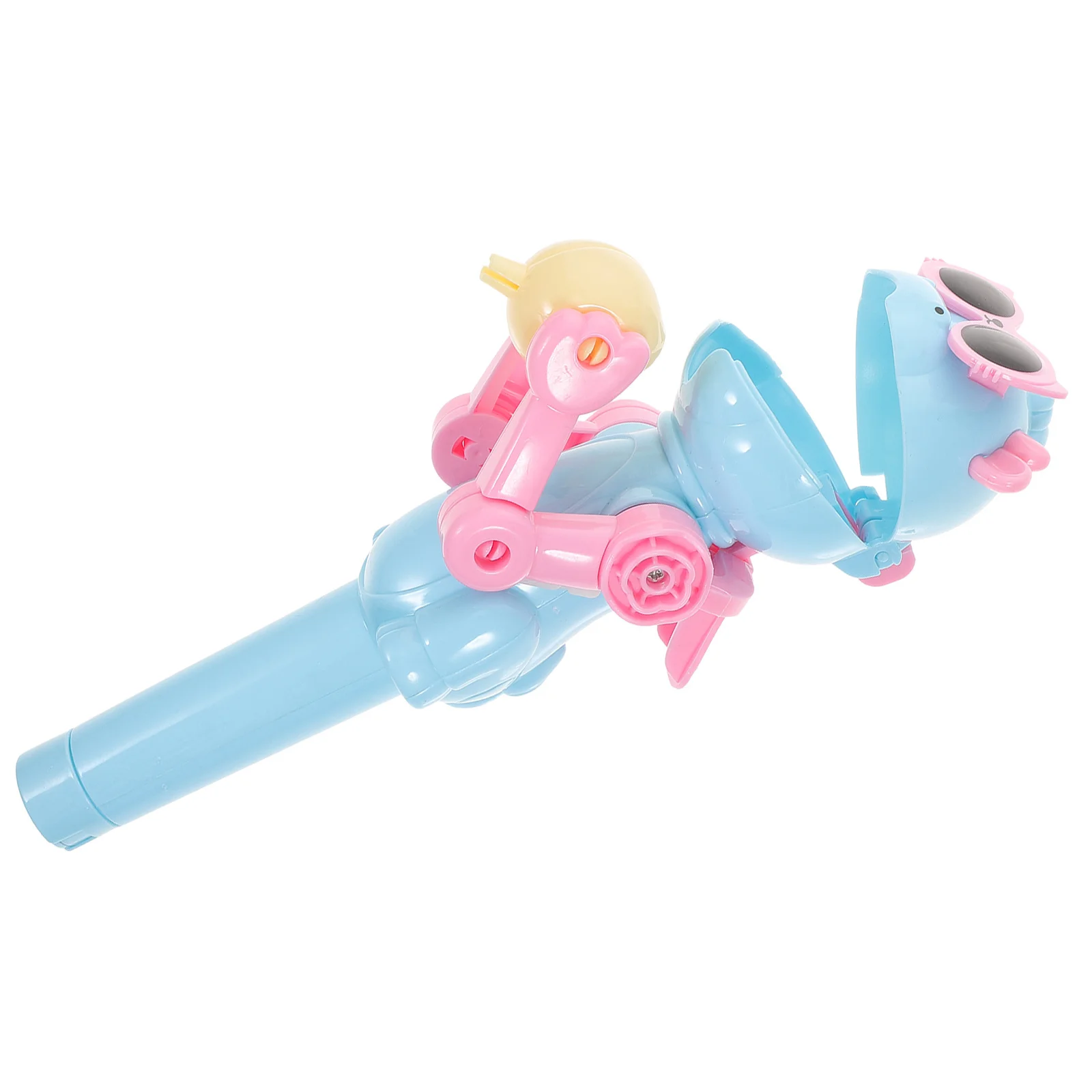 حامل روبوت المصاصة الأزرق الإبداعي هدية عيد ميلاد الضغط تخزين الحلوى لطيف الكرتون روبوت مصاصة صندوق الحلوى المحمولة #2