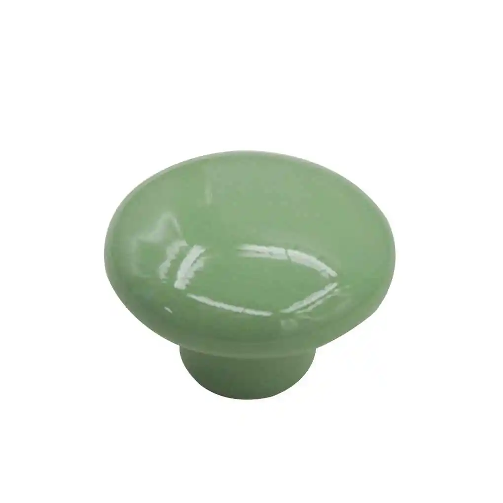 Colorful Ceramics Button Shape Round Handles Pull Knobs for Cabinet Cupboard Wardrobe Drawer Closet Door