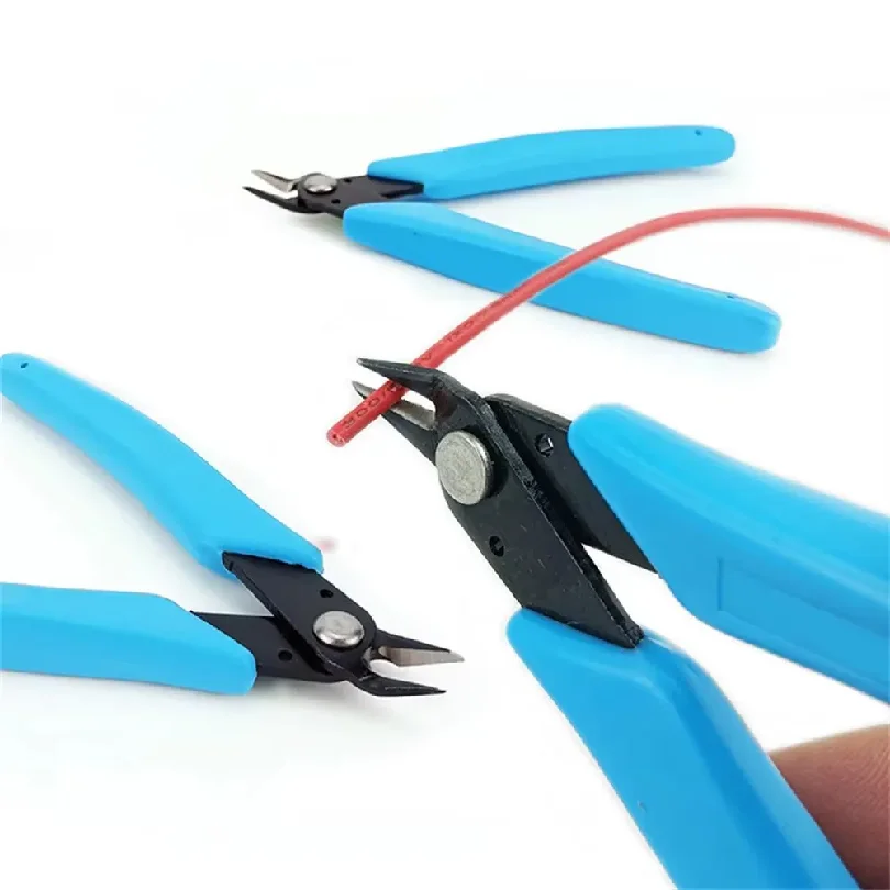 2pc Bomurphy Wire Cutters,170II Wire Flush Cutters Spring Loaded Cutting Pliers,Side Cutters,Diagoanl Flush Cutting Pliers