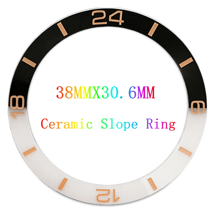 38X30.6MM إطار السيراميك إدراج إطار الساعة