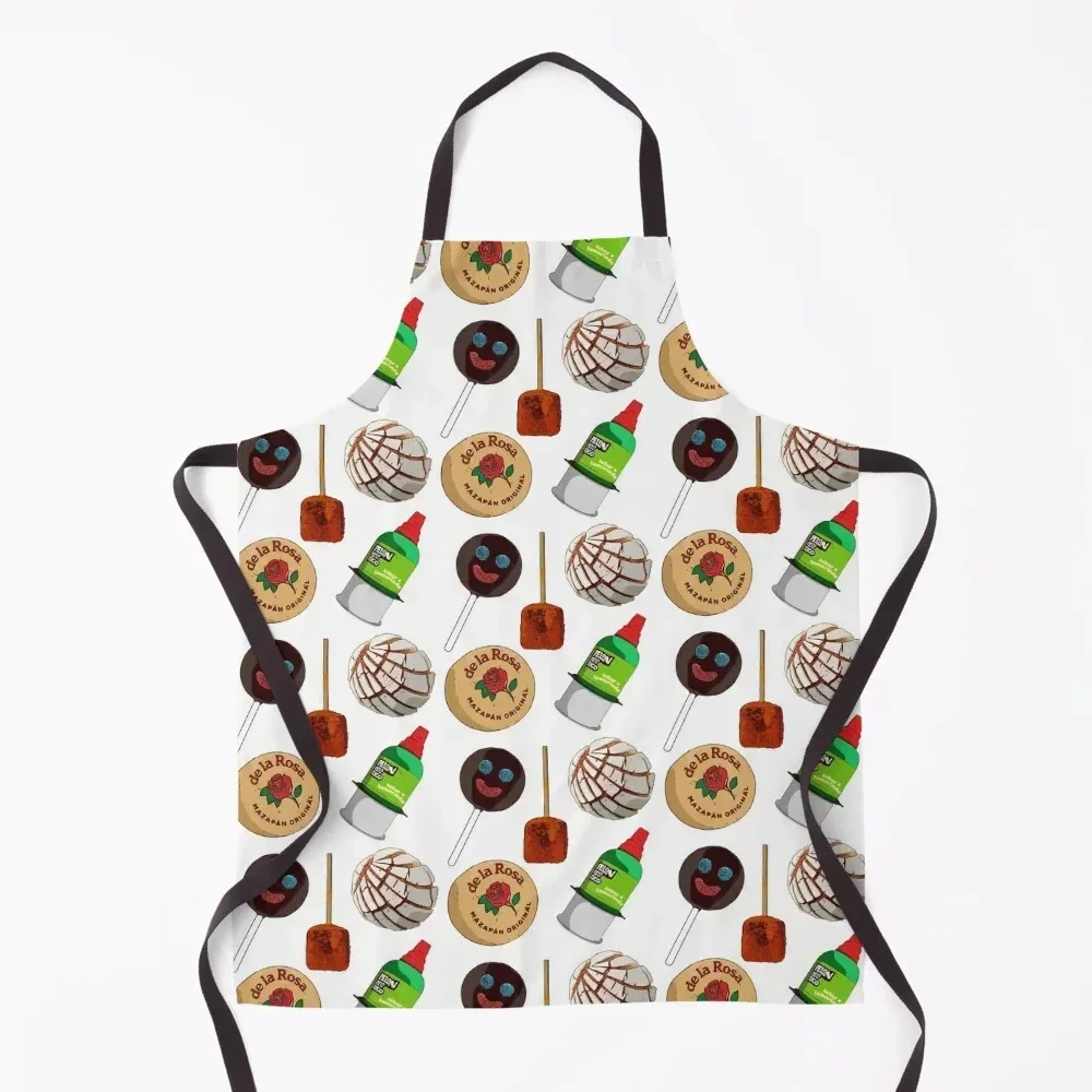 

MEXICAN CANDIES PACK Apron Cooking Hairdressing Hairdresser Accessories Restaurant Kitchen Equipment Waterproof women Apron