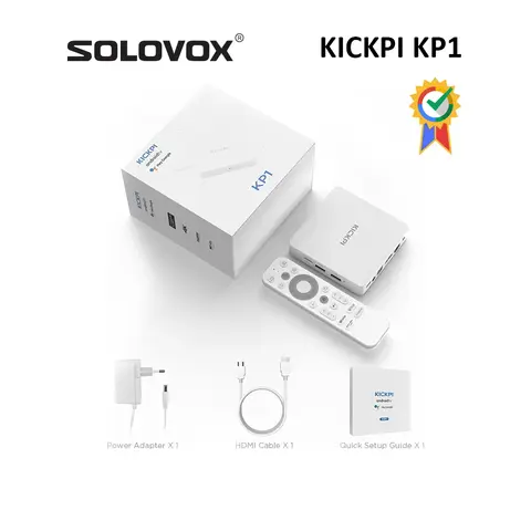 SOLOVOX 2024 Google-certifierad KICKPI KP1 Androidtv 11 Box S905Y4 2G 32G WiFi BT Assistant Netflix 4K Android TV Mediaspelare 8 best sales solovox - №3