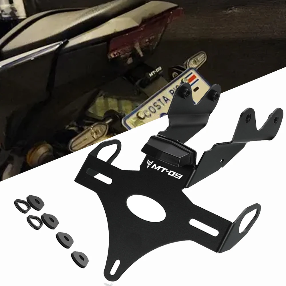 For Yamaha YZF R9 MT-09 SP MT09 SP 2024 2025 2026 Motorcycle License Plate Holder Tail Light Bracket Fender Eliminator R9 MT 09