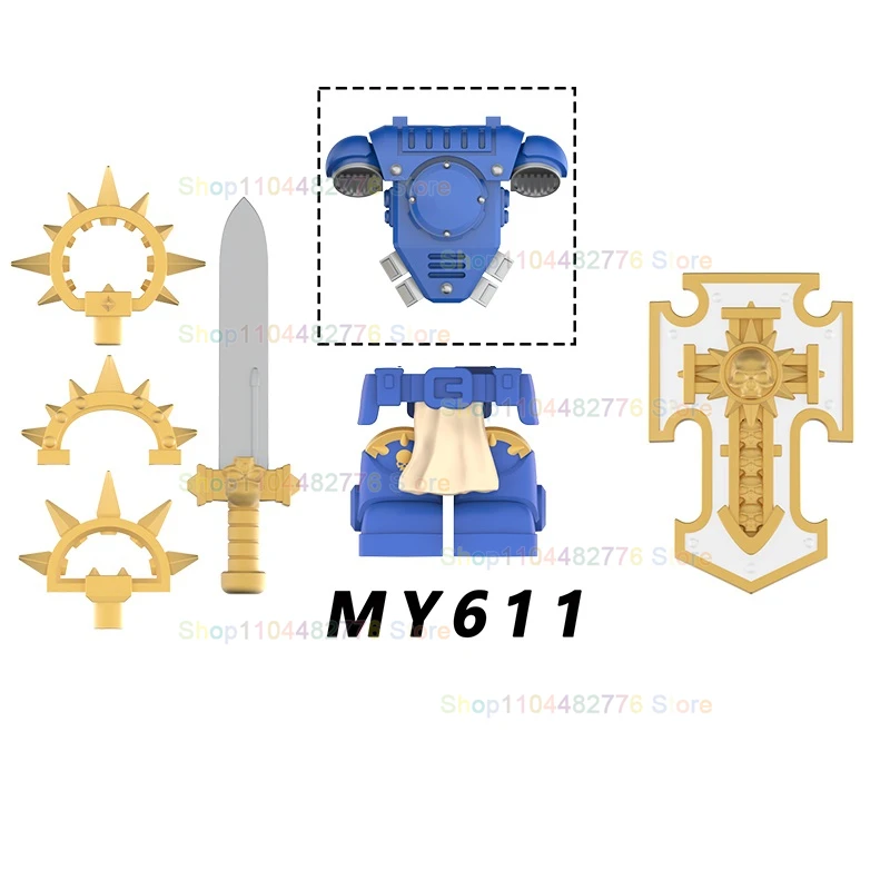 Célèbre jeu soldats accessoire bâtiment nuits dos figurines jouets cadeau de noël pour enfants MY611-615 MY601-610