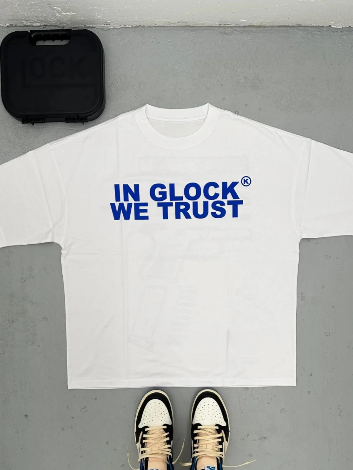 

T-shirt Pistol Dismantling Picture Cotton Men's and Women's Printed Retro Street Dark Wind Short-sleeved Trendy T-shirt