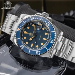 ADDIESDIVE Orologi da uomo Data 200M Impermeabile Acciaio inossidabile 316L C3 Orologi al quarzo super luminosi Lunetta in ceramica