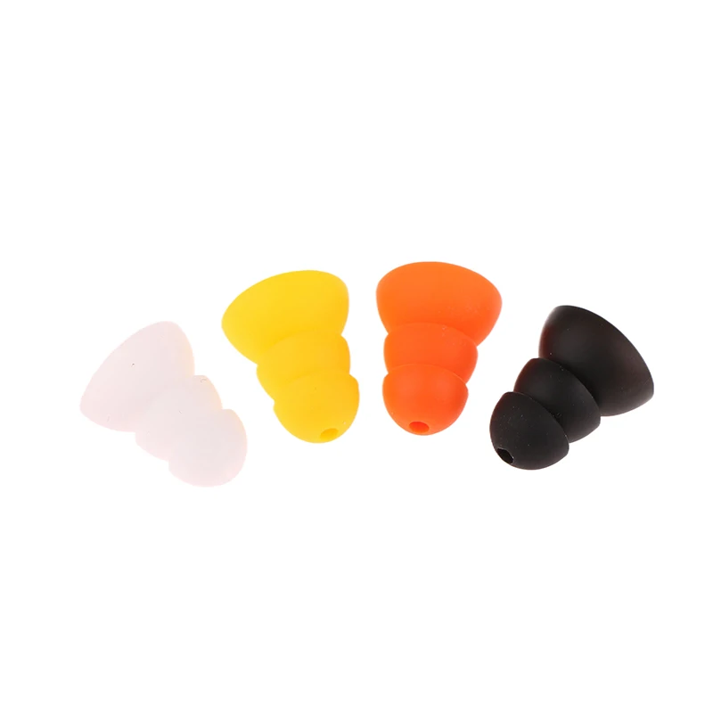 2pcs Hearing Aid Ear Tips Earplug Dome 3 Layer Soft Silicone Replacement Pocket Hearing Aids Earplug Domes Ear Care