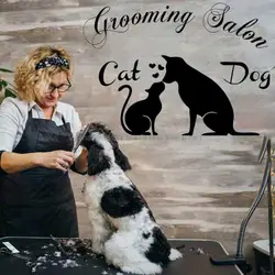 Pet Wall Home Decoration Dog Customization Cat Decals Pet Shops Beauty Salons Pet Lovers Pet Gifts Vinyl Wall Stickers