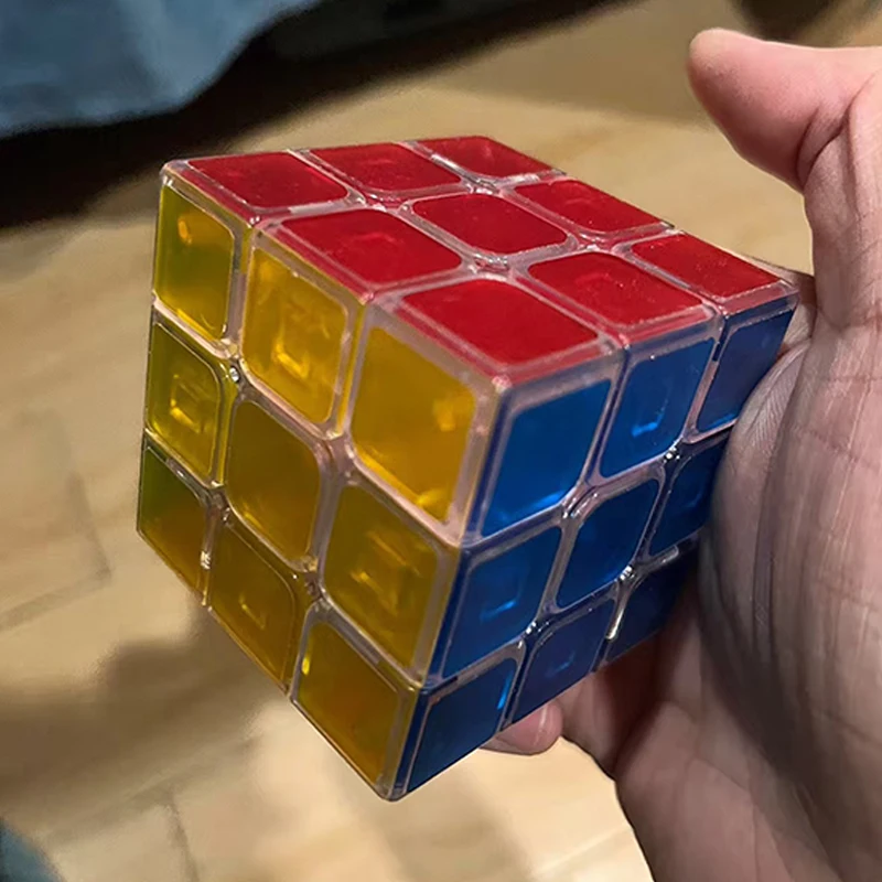 ลูกบาศก์ใส 3x3x3 หมุนเร็ว ลื่นไหล ของเล่นเสริมพัฒนาการทางประสาทสัมผัส สำหรับผู้ที่มีความวิตกกังวล สมาธิสั้น ออทิสติก кубик рубик Cubo Infinito