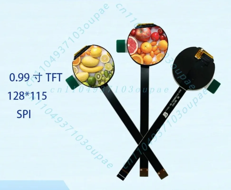 5Pcs 0.99 inch tft color round screen LCD screen 128 * 115 display LCD module