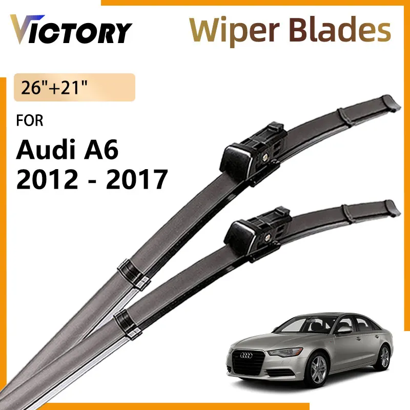 

For Audi A6 C7 2012 2013 2014 2015 2016 2017 S6 RS6 Avant Accessorie Car Front Wiper Blades Windshield Windscreen Window Brushes