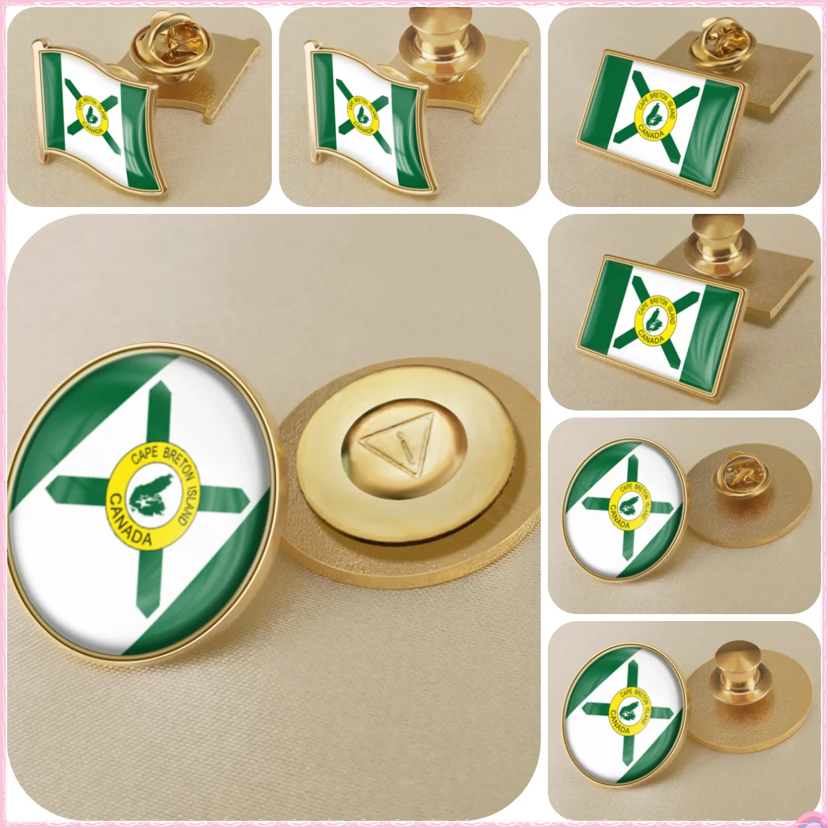 Cape Breton Island of Canada National Emblem Flag Brooches Badges Lapel Pins