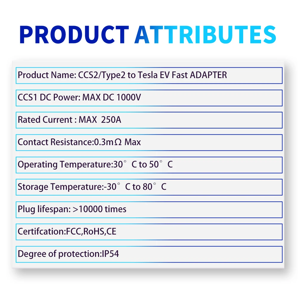 محول التيار المتناوب + تيار مستمر CCS2 إلى تسلا 250KW 250A CCS كومبو 2 ومحول Type2 إلى شاحن NACS لمحول موصل تسلا موديل 3/Y/S/X