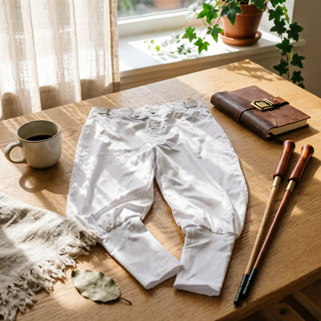 Riding Breeches with Belt Loops Slim Equestrian Pants with Belt Loops Equestrian Breeches Pull-on Sleek for Equestrians