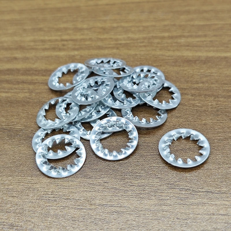 Serrated Washers for Lighting Fixtures | Anti-Slip Fastening Solution | Durable Metal Spacers Shim Components for Lamp Assembly