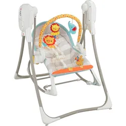 Fisher-Price 3-in-1 Swing, Baby Seat, Rocking Chair, Including Toy Bar, newborn to 18kg, 6-Step Rocking Speed, 18 Melodies BFH07