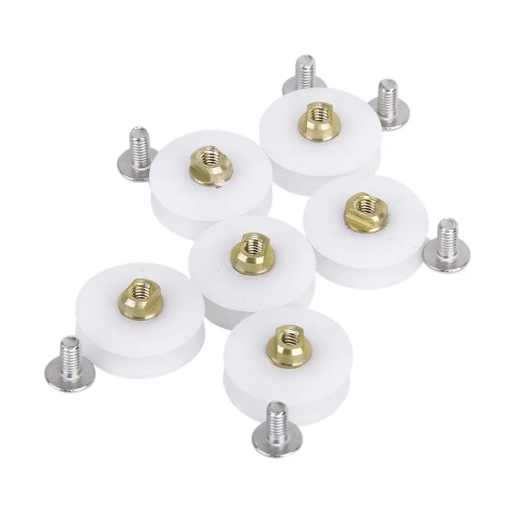 AB09 6 pcs Replacement Shower Door Roller Runner Wheel Diameter 22.5 mm
