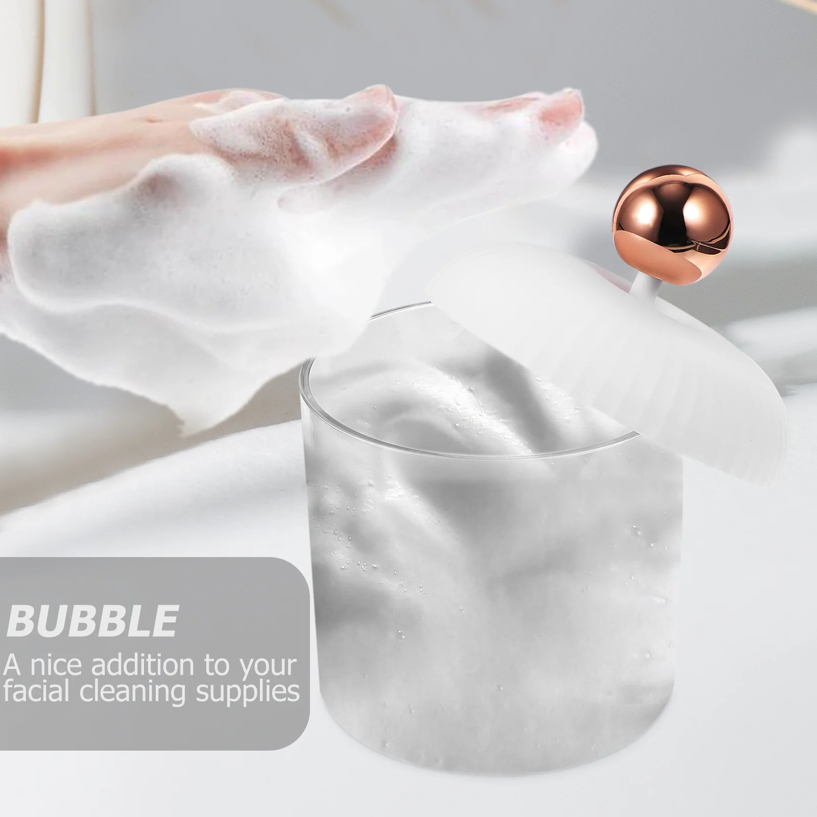 

Rich Facial Cleansing Foaming Maker Bottle Easy to Use Durable Lightweight Fun Foam Generator for Face Wash Skincare Tools