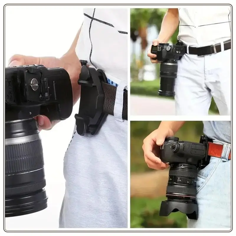 Надежный зажим для ремня для камеры, поясная пряжка для камеры с быстросъемным адаптером для крепления камеры, совместимый с камерой Sony/Canon,Ca