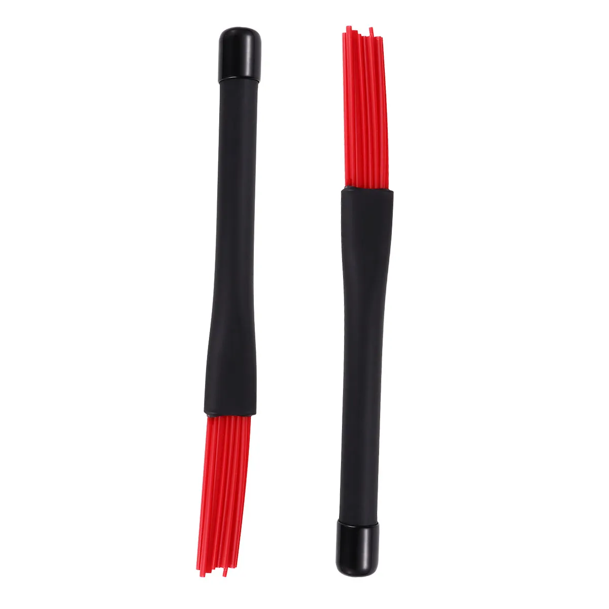 

1Pair Nylon Drum Brush Retractable High Quality Bristles Stable for Drum Accessories Beginner to Professional Use Red