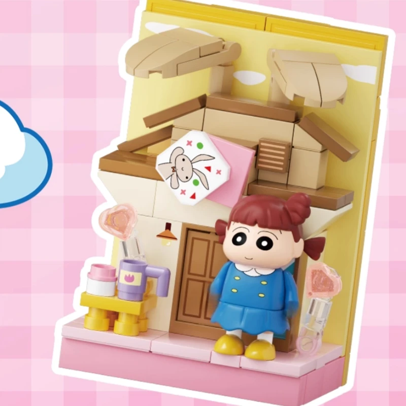 AREAX Kredki Shin-chan Klocki Naklejki Magnetyczne Magnesy na Lodówkę Edukacyjna Śliczna Zabawka Model Ozdoby Kolekcjonerski Prezent