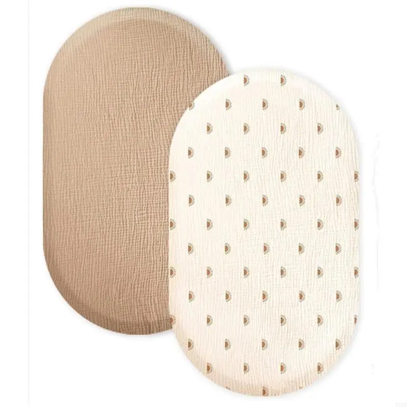 ملاءة قطنية مناسبة لسرير الأطفال، غطاء مرتبة سرير أطفال ناعم ومسامي وواقي الأكمام لطيف على البشرة الحساسة #4