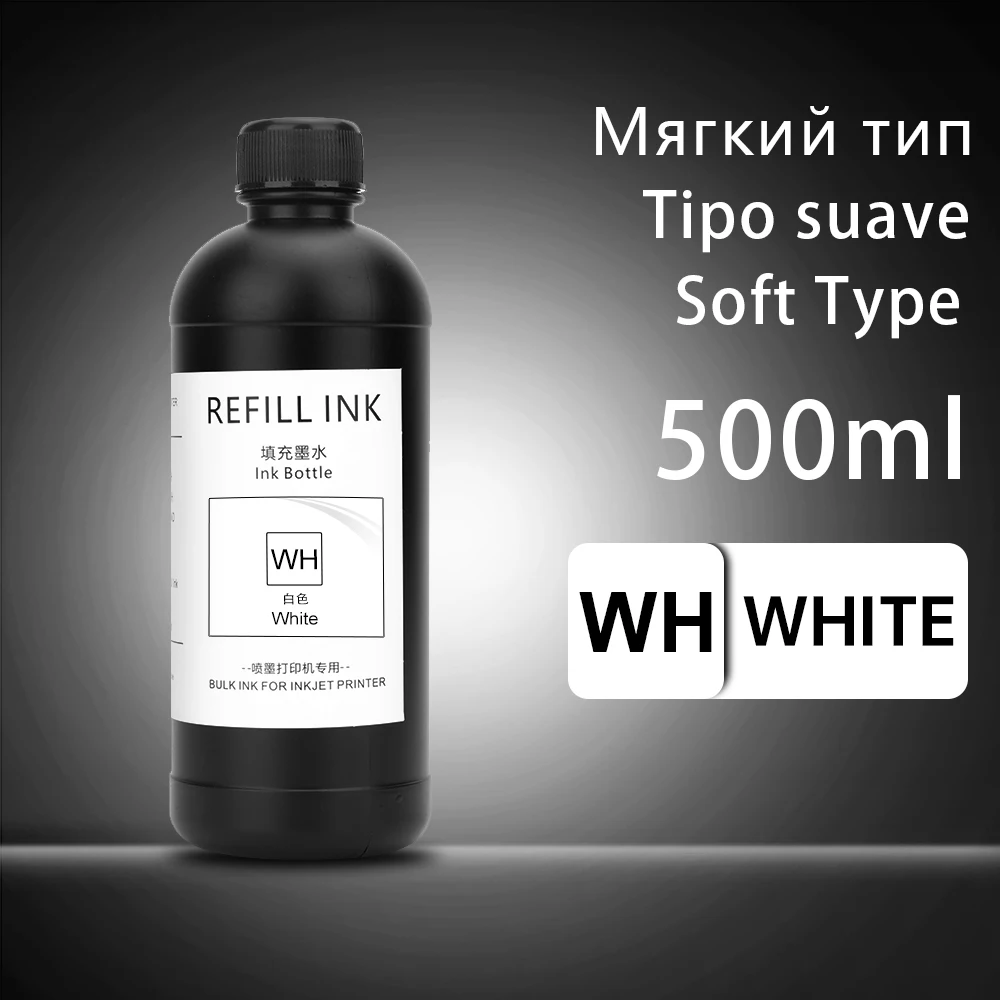 OCBESTJET 500 ml hochwertige UV-Tinte für Epson TX800 XP600 DX5 DX6 DX7 i3200 i1600 5113 4720 1390 1400 1410 L800 L805 L1800 harte und weiche Tinte 4
