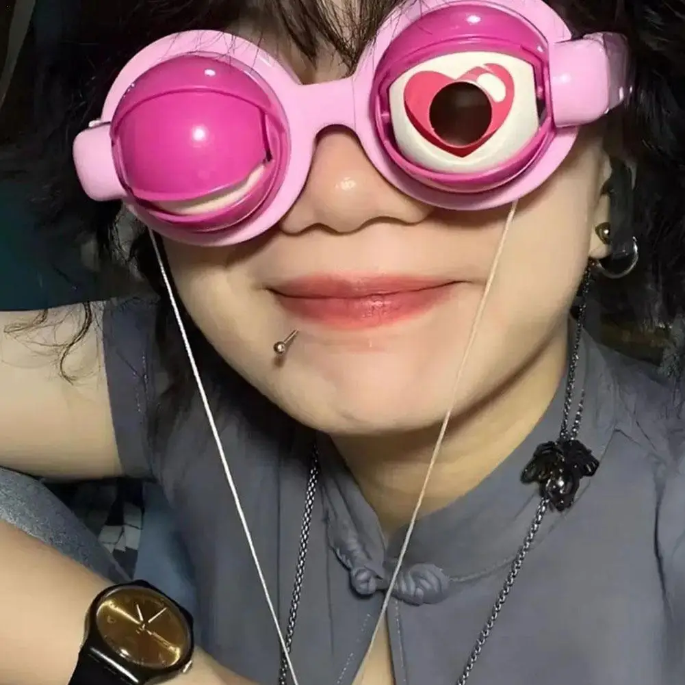 

Funny Prank Glasses Novelty Creative Toy Crazy Eyes Blink Big Eye Cosplay Party Dress up Game Kid Girl Boy Gift