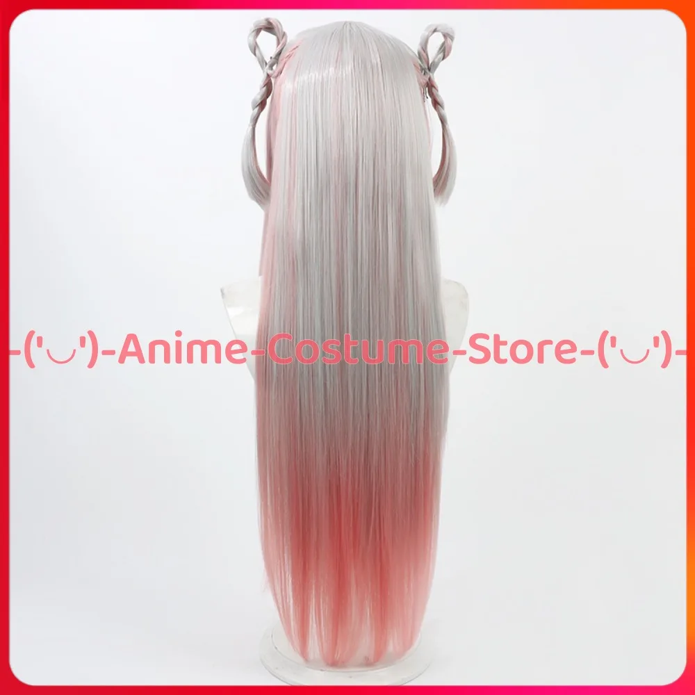 Hololive VTuber Накири Аяме Косплей Парик Мико Стрин Дева Аниме Персонаж Хэллоуин Карнавальный Костюм Партии Парики Синтетические Волосы