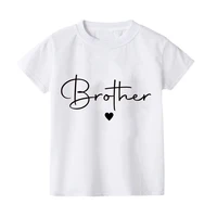 Daddy/Mommy/Sister/Brother/Baby Print Family Matching Outfits Short Sleeve Casual Family Outfit Summer Matching Set Clothing 6