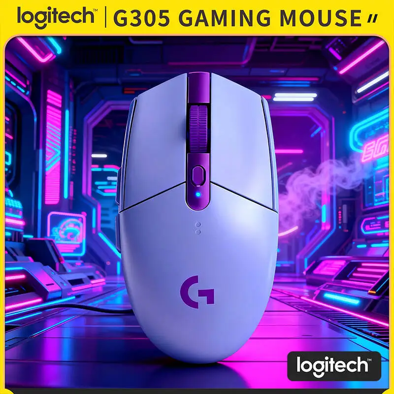 

Gaming Mouse Logitech G305 Wireless, 12000 DPI HERO, 6 Programmable Buttons, 250hr Battery, 99g Lightweight, LIGHTSPEED 1ms