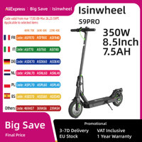 isinwheel S9Pro Adult Electric Scooter 350W Motor Electric Scooter 36V 7.5Ah Battery 8.5 Inch Foldable City Electric Scooter