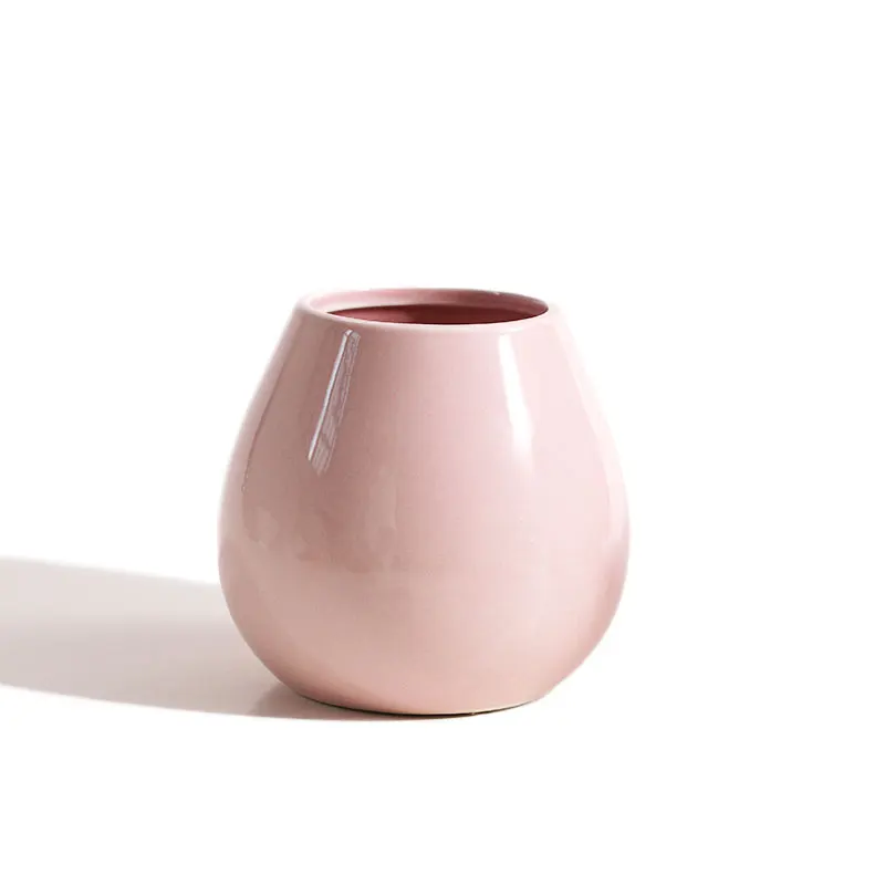 

Современная минималистичная ваза, широкий керамический небольшой орнамент, обеденный стол, украшение цветочной композиции гостиной