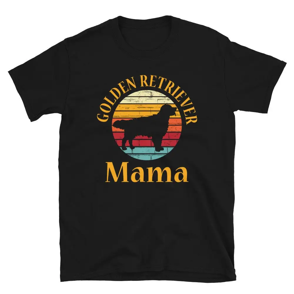 Golden Retriever Mama T Shirt Retro Style Vintage Stlye Cute Mom s