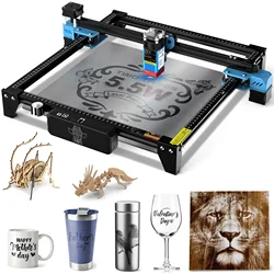 TwoTrees TTS-55 TTS-10 Pro Laser Engraver Stainless Steel DIY Logo Printer Metal Laser Engraving Machine CNC Wood Cutting