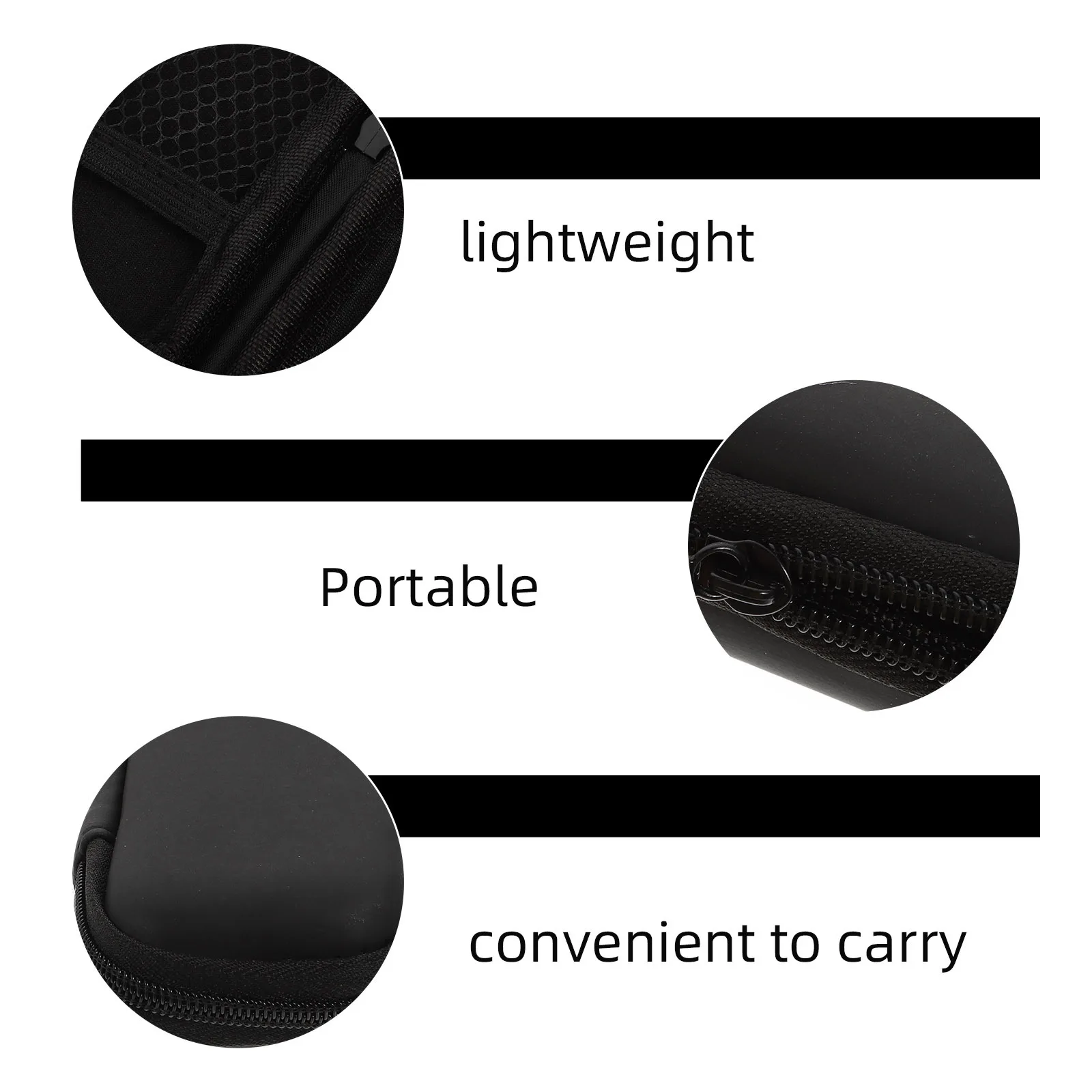 2 قطعة فرشاة الأسنان الكهربائية الحالات الواقية المحمولة السفر تخزين أكياس الأسود الصلب إيفا بولي مقاوم للماء حامل للصدمات #5