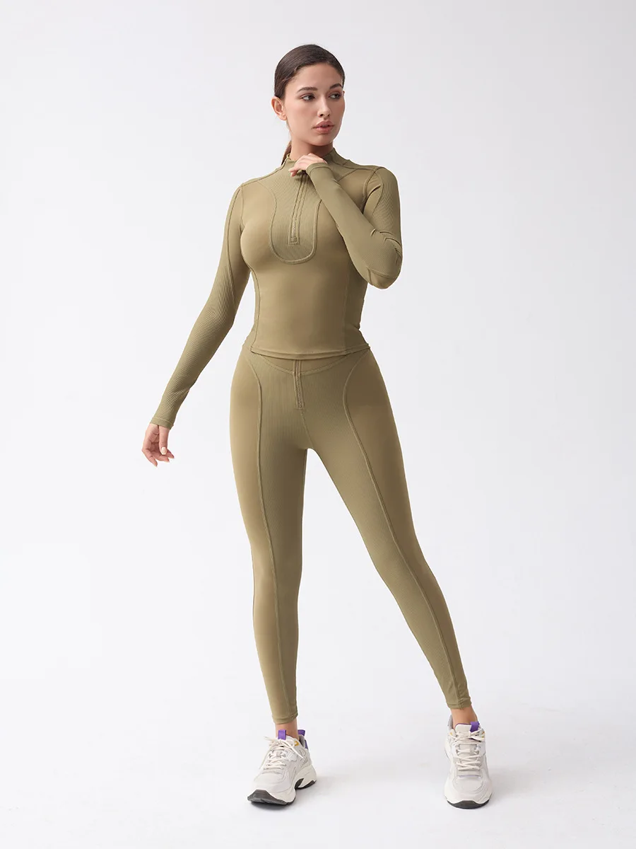 

Влагоотводящий компрессионный топ с высокой степенью поддержки, быстросохнущий, для йоги, фитнеса, бега в любую погоду, термопуловер