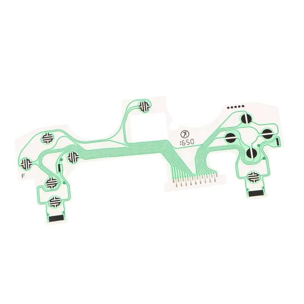 Pulsanti di ricambio circuito a nastro per Sony per Playstation 4 PS4 4.0 Controller cavo flessibile per tastiera con pellicola conduttiva verde