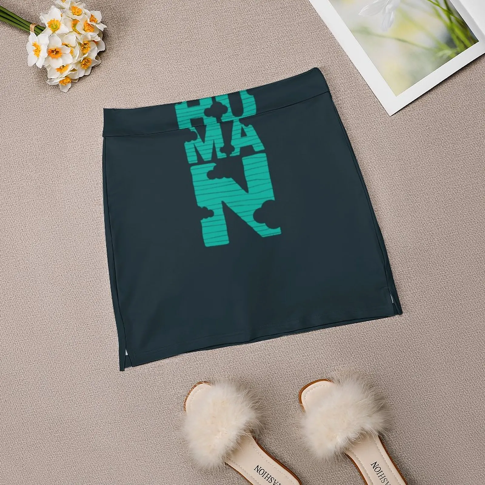 Human ( Marrs Groen) koreaanse Mode Rok Zomer Rokken Voor Vrouwen Licht Proof Broek Rok Menselijk Mensheid Pop Art Pop Cultuur