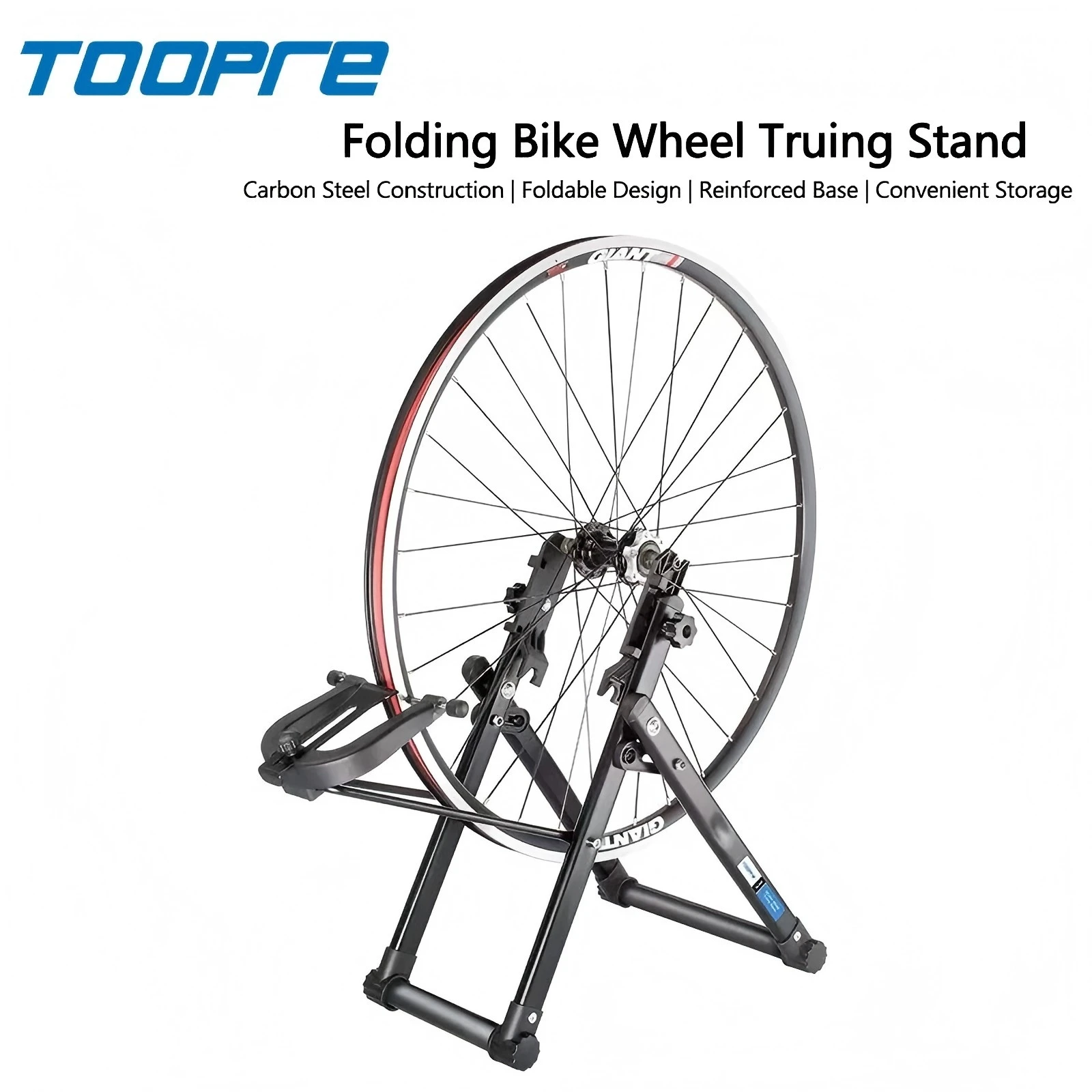 TOOPRE Bicycle Wheel Truing Stand Wheel Rim Adjusting Aligner For MTB Road Folding Bike Carbon Steel Bicycle Hub Repair Tool